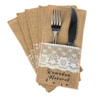 5 قطعة لكتان الدانتيل