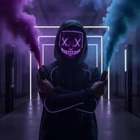 قناع Led مع تطبيق بلوتوث