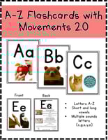 بطاقات أصوات الحروف الإنجليزية