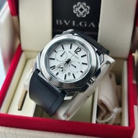 ساعة رجالية بلغاري ميناء ابيض