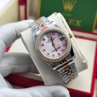 ساعة نسائية ماركة رولكس ميناء وردي