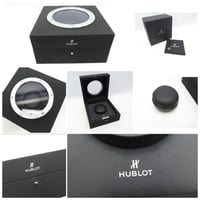 ساعة هوبلت رجالية فضي ميناء ازرق