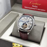 ساعة كارتير رجالية اتوماتيك جلد بني