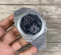 ساعة بلغاري رجالية اسود