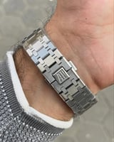 ساعة رجالي ماركة ادمر فضي كرونوغراف