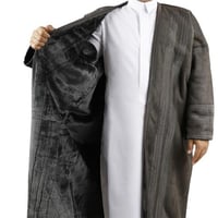 فروة رجالية شتويه رمادي