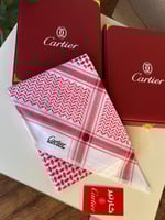 شماغ كارتير احمر فاتح