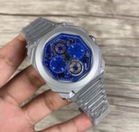 ساعة بلغاري رجالية ازرق