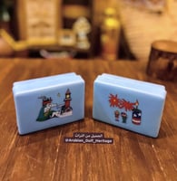 حافظة صابون, برسوم زاهية وجميلة، مصنوعة من البلاست...