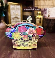 مغلف إبر قديمة على شكل سلة زهور جميلة, مخزن تخزين...