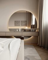 تسريح مع رف ب أدراج بتصميم بسيط ( السعر للمترين )