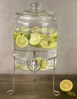 جك عصير زجاج مع كاسات