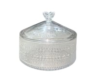 سكرية زجاج بغطاء