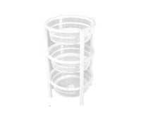 رفوف مطبخ بلاستيك دائرية - 3 دور