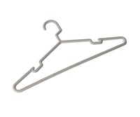 مجموعة علاقات ملابس بلاستيك لون ابيض 6 قطع