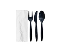 طقم ادوات مائدة بلاستيك 4 قطع