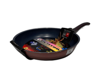 مقلاة تيفلون عميقة من بلاتينيوم بلس - مقاس 24