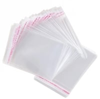 اكياس بلاستيك شفافة مزودة بشريط لاصق