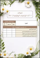 ملف توثيق شواهد الاداء للمعلم