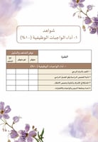 ملف توثيق الشواهد زهور