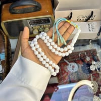 سبحه شكه ابيض كريمي