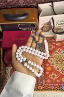 سبحه بكلايت-ابيض فواصل اسود