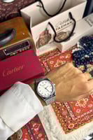 ساعه كاسيو دائري ابيض