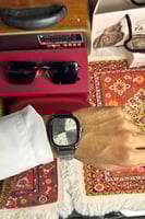 ساعه كاسيو - اسود مينا فضي