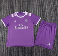 طقم ريال مدريد الموف شبابي - أطفال 2017