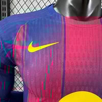 تي شيرت برشلونة الأساسي كم طويل فئة اللاعبين 2026/...