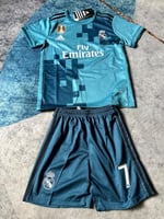 طقم ريال مدريد الأزرق شبابي - أطفال 2018