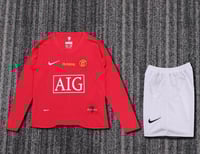 طقم مانشستر يونايتد الأحمر أكمام طويلة شبابي - أطف...