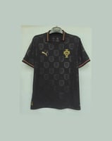 تي شيرت البرتغال الأسود فئة الجماهير 2026