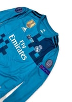 طقم ريال مدريد الأزرق أكمام طويلة شبابي - أطفال 20...