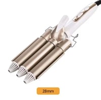 IRUIBEAUTY مكواة تجعيد الشعر السيراميك الثلاثي الع...