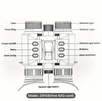 ‎دربيل ليلي احترافي 4K Z9158: رؤية ليلية فائقة مع...