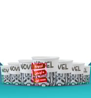 كاسات ورقية بالجملة نوفل 4 أونص - كرتونة 1000 حبه