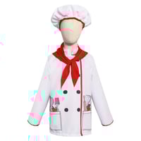 زي المطبخ للأطفال – زي الشيف مع مريلة وقبعة