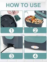 صندوق غداء كهربائي بسعة 1.5 لتر