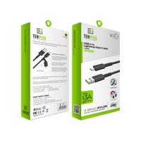 كيبل تن بلس يو اسبي ايفون قماش مقاوم للقطع