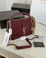 حقيبة سان لوران عنابي