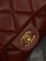 حقيبه شانيل مستر كوالتي عنابي