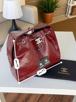 حقيبة شانيل موديل 25 عنابي