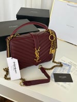 حقيبة سان لوران عنابي