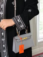 حقيبه هيرمز Hermès رصاصي صغير