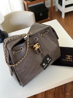 حقيبة شانيل موديل 25 رمادي