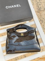 شانيل حجم صغير اسود لمعه