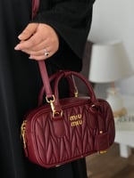 حقيبه ميو ميو هاي كوالتي عنابي