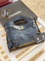 شانيل حجم صغير اسود لمعه