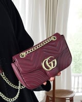 حقيبة جوتشي جي جي مارمونت عنابي